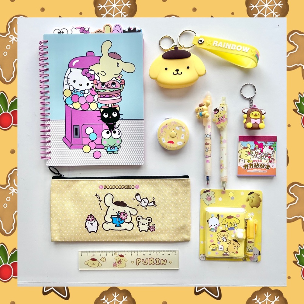 💛(POM321) Pompompurin Adorable 10-Piece Stationary Bundle!